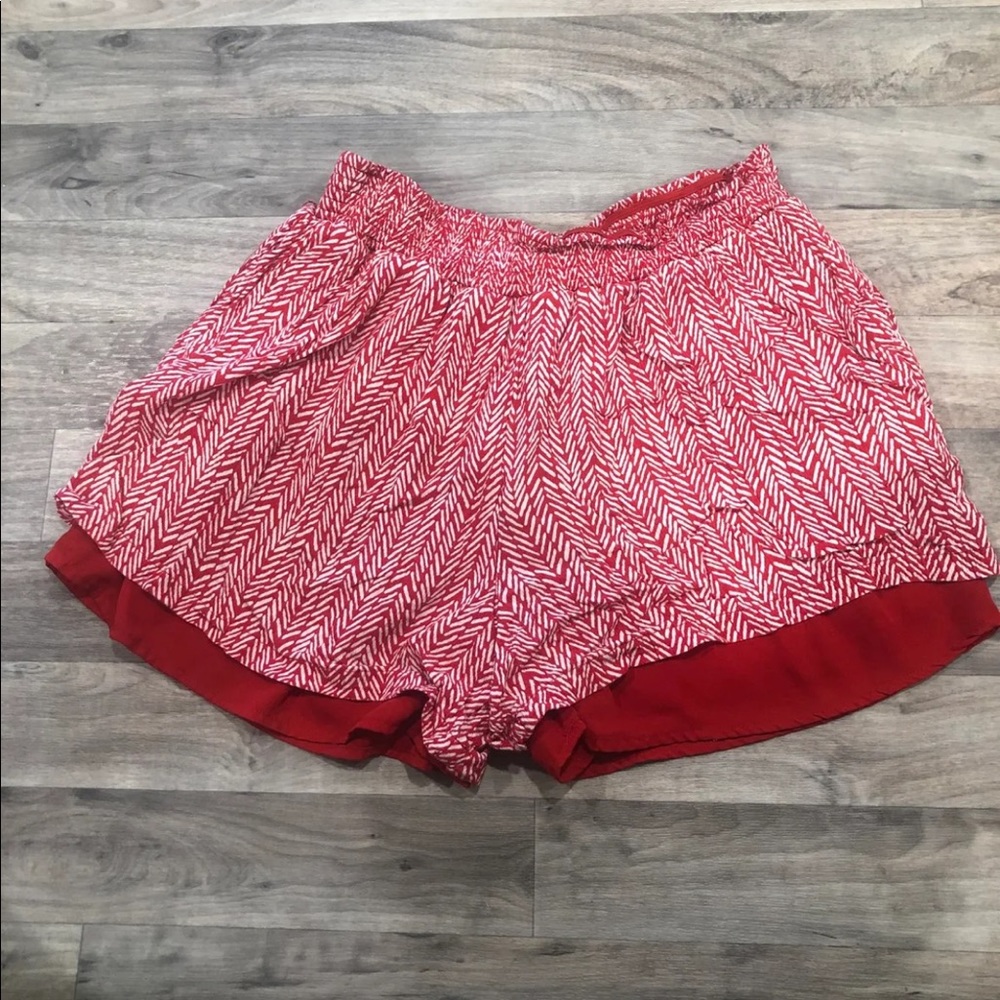 Knox rose red shorts with pockets size large